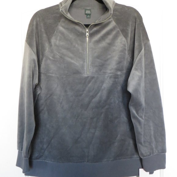 NWT Wild Fable Zip Grey Sweatshirt Size Medium - TARGET Brand - Picture 2 of 10